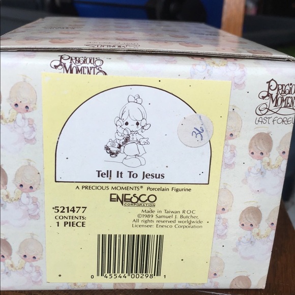 Precious Moments tell it to Jesus porcelain figurine sold in original box - Picture 2 of 3